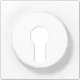 Placa de cubierta para interruptor de llave Jung LS 928 WW, blanco, compatible con IP44