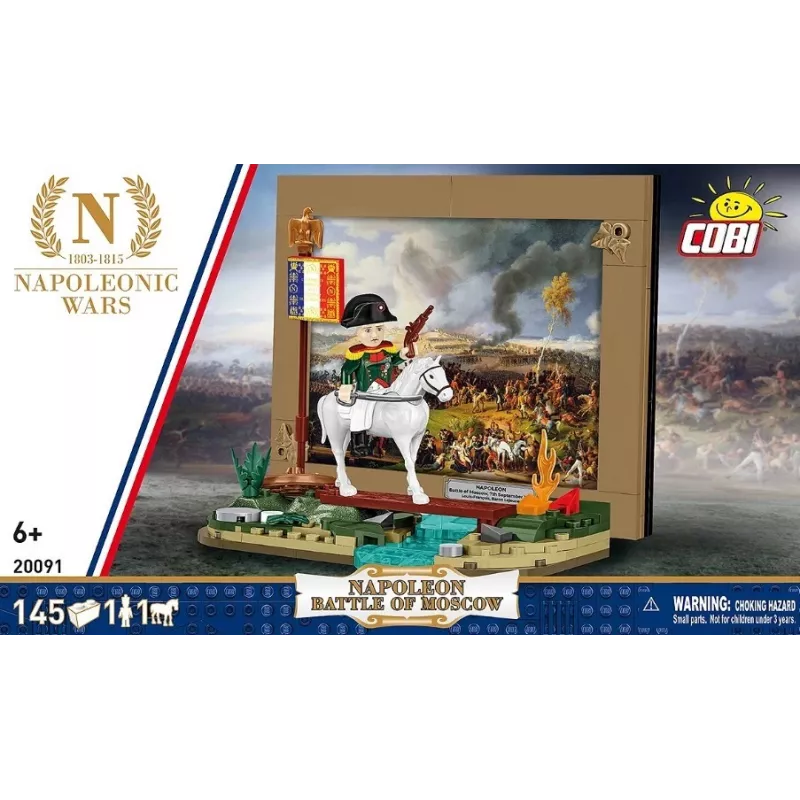 Set de construcción Cobi Batalla de Moscú de Napoleón 145 piezas maqueta histórica diorama