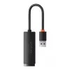 Adaptador de red Baseus Lite Series USB a RJ45, 100Mbit/s (negro)