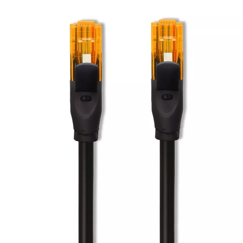 Cable de red UTP QOLTEC 30 m Cat6 2×RJ45 negro