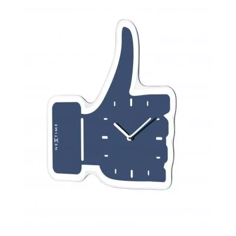Reloj NeXtime 5185bl Mini Thumbs Up, 20,5x21, pared, azul/plata