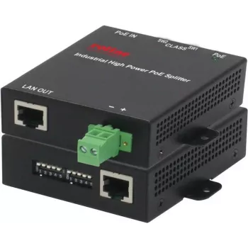 ROLINE 21.13.1173 - Gigabit Ethernet - 10,100,1000 Mbit/s - IEEE 802.3af,IEEE 802.3at - Cat5,Cat6 - negro - sobrecorriente - sobrecalentamiento - cortocircuito - subtensión (21.13.1173)
