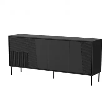 Cómoda 4D ABI 200x45x88 negro mate