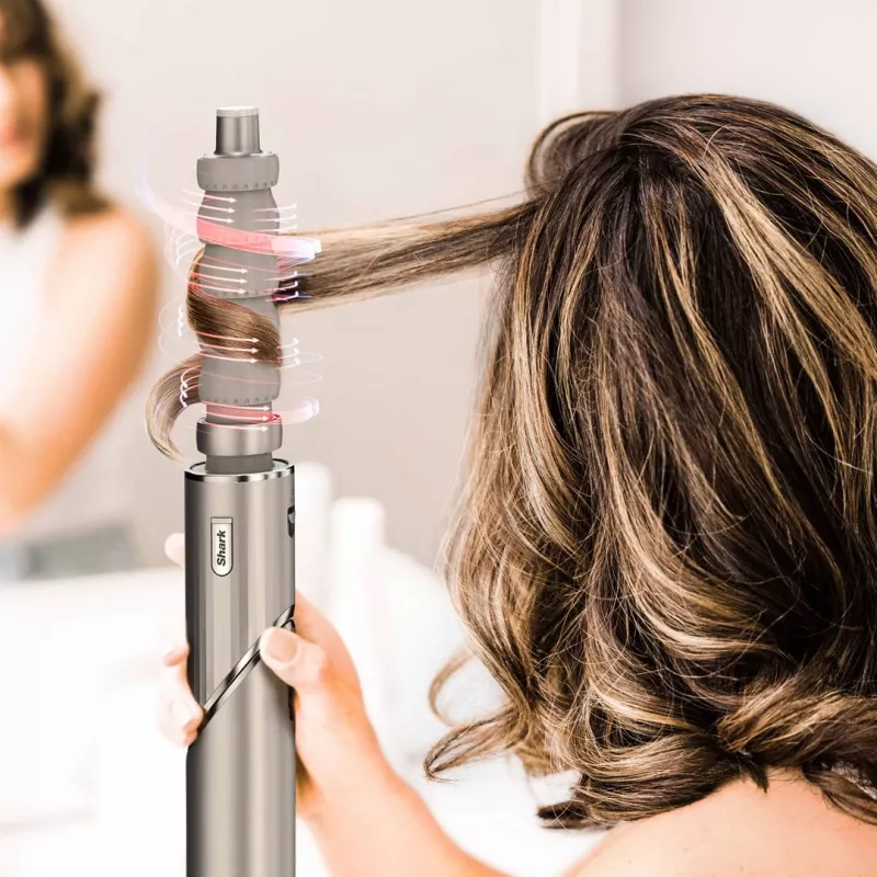 Shark FlexStyle 5 en 1 Air Styler y secador de pelo con rizadores automáticos, cepillo plano, cepillo ovalado, boquilla, difusor, bolsa de almacenamiento, sin daños térmicos
