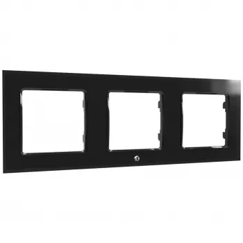 Interruptor de pared Shelly WF3 Negro