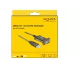 Cable serie DeLOCK 64073 USB Type-A DB-9 transparente 2 m
