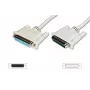 Digitus cable alargador de transferencia de datos D-Sub25/M - D-Sub25/H