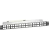 Intellinet 721028 panel de conexiones Keystone vacío, 48 puertos, 1U, apantallado, 19 pulgadas