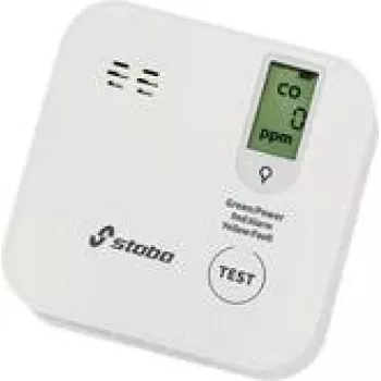 Detector de monóxido de carbono Stabo CO Alarm IV Wireless, a pilas 3 V, blanco