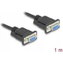 Cable serie DeLOCK 86823 Negro 1 m DB-9