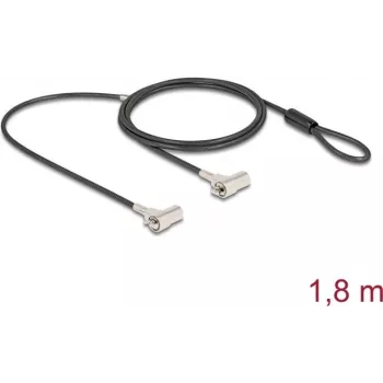 Cable de seguridad Navilock 20935 negro plata 1,8 m