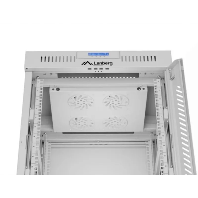 Armario rack Lanberg FF01-6615-12SL 15U rack independiente Gris