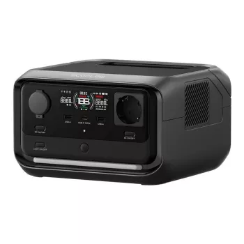 Estación de energía portátil EcoFlow River 3 Plus — LiFePO4 286Wh, salidas AC y USB, carga solar/mechero