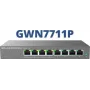Switch de red PoE gestionado L2 Gigabit Grandstream GWN7711P — 8x RJ-45 10/100/1000, 48V DC, sobremesa/montaje en pared