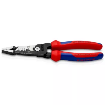 Knipex 13 72 200 ME pelacables negro, azul, rojo, acero inoxidable
