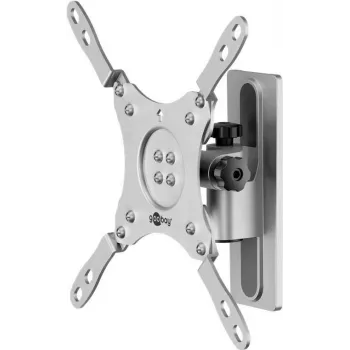 Goobay Soporte de pared para TV Caravan TILT (M), plateado (71987)