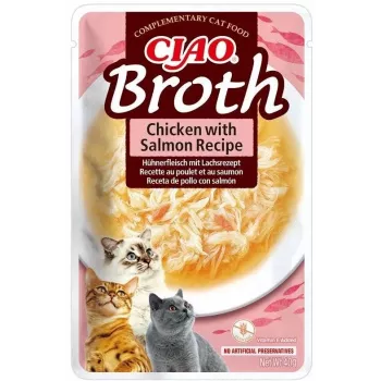 INABA Ciao Broth pollo y salmón - snacks para gatos - 40 g
