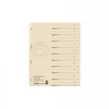 Libro separador Herlitz 10840205 beige cartón A4
