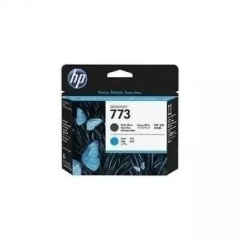 HP 773 cabezal de impresión negro mate/cian DesignJet, serie HP DesignJet Z6600 Production Printer, impresión térmica de inyección de tinta, negro, cian, Singapur, 28 mm, 143 mm