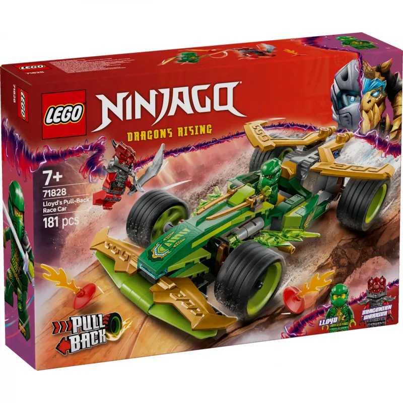 LEGO Set de construcción NINJAGO Lloyds Action Speedster 71828, 181 piezas, 2 minifiguras, edad 7+