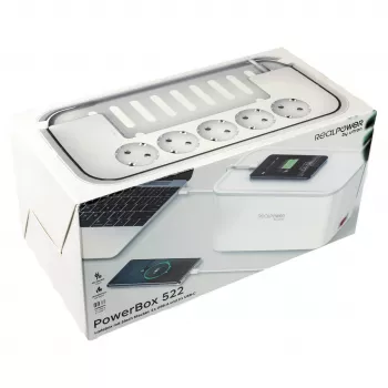 Regleta RealPower PowerBox 522 1,5 m 5 tomas AC interior blanca