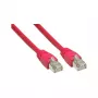 Cable de red Alcasa Cat. 6 S/FTP 3 m rojo