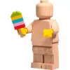 LEGO Minifigura de madera, decoración de madera