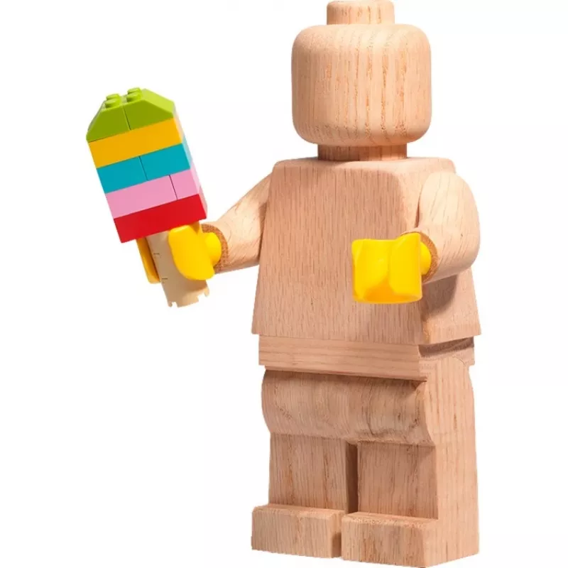 LEGO Minifigura de madera, decoración de madera