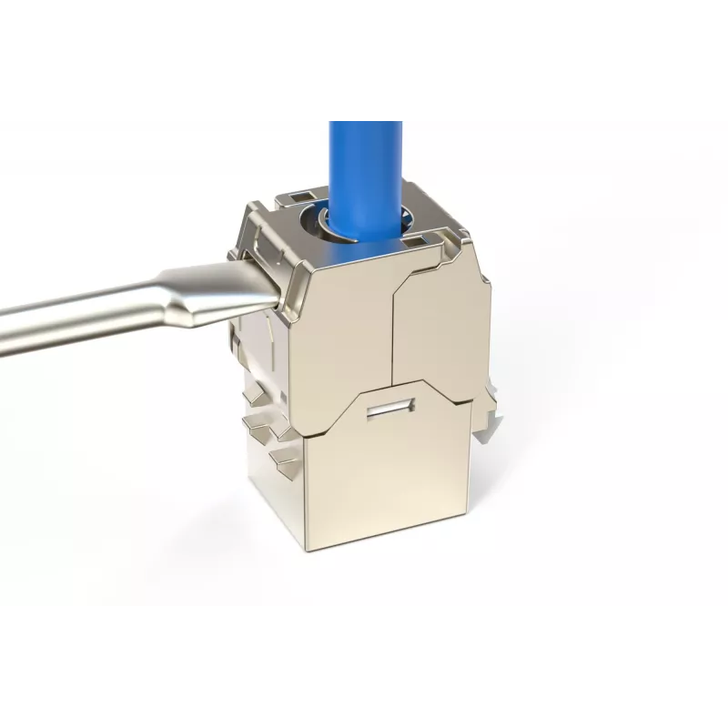 Módulo keystone compacto Digitus CAT 6A, apantallado, montaje sin herramientas, conexión, 4 uds.
