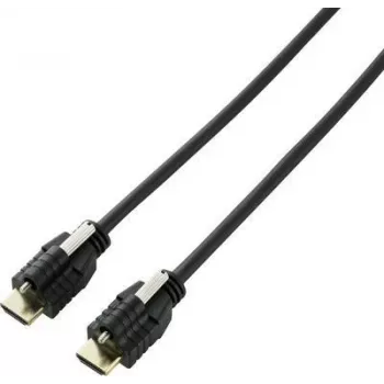 SpeaKa Professional Cable de conexión HDMI HDMI-A conector macho, HDMI-A conector macho 3,00 m Negro SP-9784188 Audio Return Channel, contactos de conector dorados, fijación por tornillo (SP-9784188)