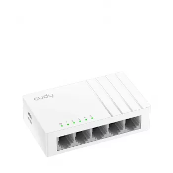 Switch de red Cudy GS105U – no gestionado 5 puertos Gigabit Ethernet (10/100/1000), blanco, 5 V