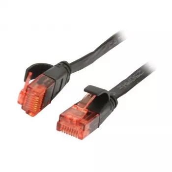 Latiguillo RJ45 - CAT6 250MHz - 10 m negro - UTP (U/UTP) - PVC - plano - Synergy 21 -