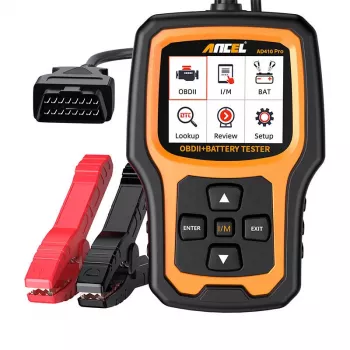 Escáner de diagnóstico 2en1 OBD2 y comprobador de batería Ancel AD410 PRO