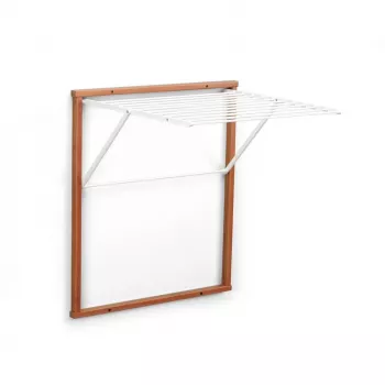 ARREDAMENTI KLEDY tendedero de pared - 80 x 69 cm, marrón