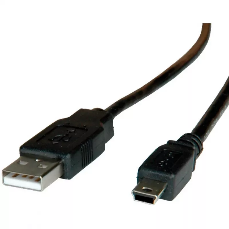 ROLINE cable USB 2.0, Type-A - Mini de 5 pines 1,8m (11.02.8719)