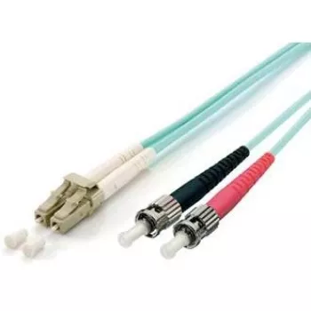 Equip cable de conexión de fibra óptica LC/ST, OM3, 1 m, 1 m, OM3, LC, ST