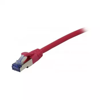Cable de red RJ45 - CAT6A 500 MHz - 1,5 m - rosa - S-STP(S/FTP) - componentes verificados (certificado GHMT) - AW