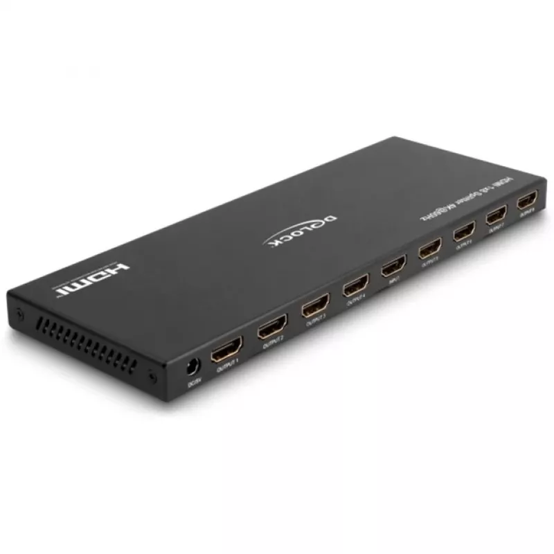 DeLOCK divisor HDMI 1 x HDMI entrada a 8 x HDMI salida 4K 60 Hz
