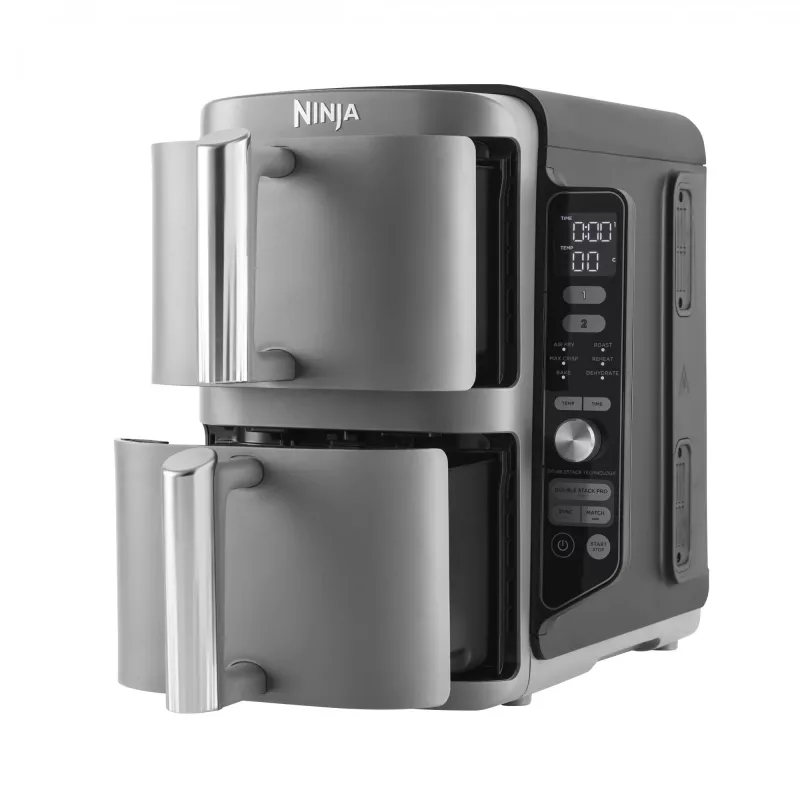 Ninja SL400EU freidora Double 9,5 L 2470 W freidora de aire caliente negra, gris
