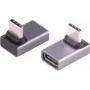 ShiverPeaks BS13-60002 adaptador USB4 USB-C macho a USB-C hembra, acodado 90° arriba/abajo