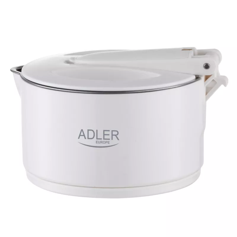 Adler olla de viaje de silicona | AD 1377 | Olla de viaje | 600 W | 0,6 L | Silicona | Blanca