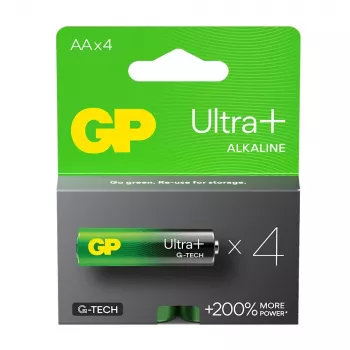 Pilas alcalinas LR6/AA GP ULTRA+ pack de 4