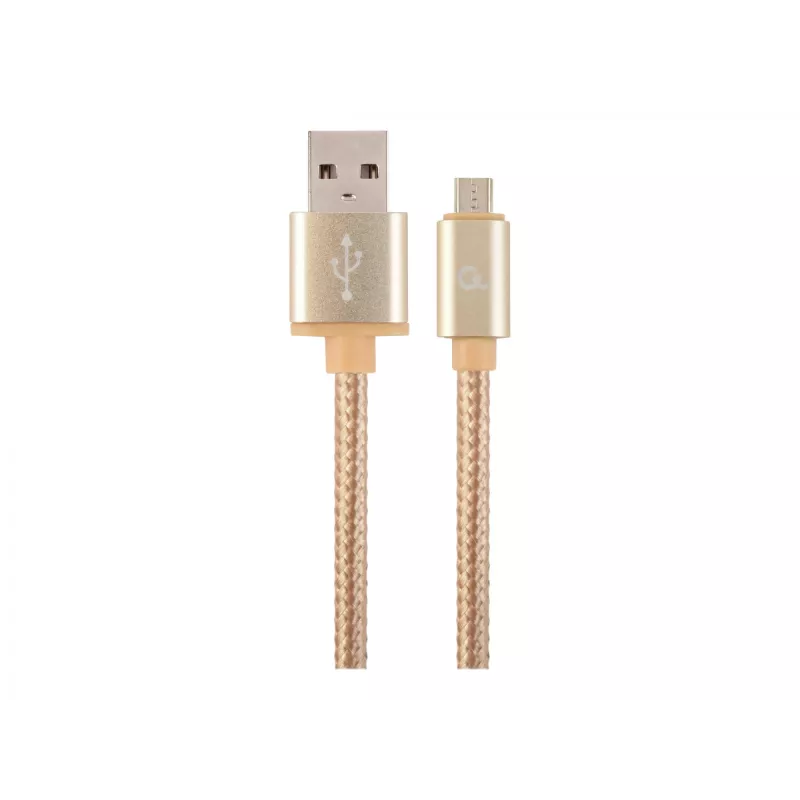 Cable USB 2.0 GEMBIRD CCB-mUSB2B-AMBM-6 — USB A a Micro-USB B, 1,8 m, dorado