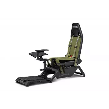 Asiento de cabina de Next Level Racing Flight Simulator Boeing Military 396055 — asiento especial para simulación de vuelo, compatible con mandos de vuelo y pedales