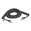 Cable espiral RJ45 DeLOCK conector macho a conector macho Cat.5e 3 m negro