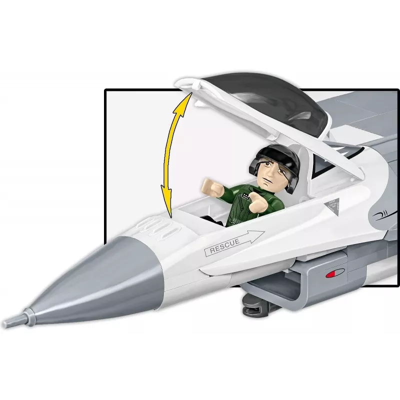Set de construcción Cobi F-16C Fighting Falcon – 463 piezas, maqueta a escala