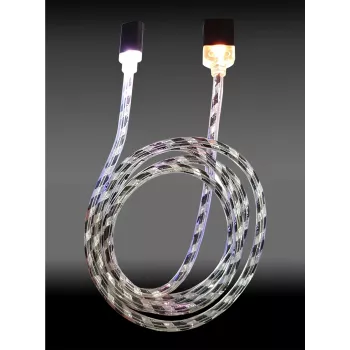 Cable LC-POWER USB-Micro-1M-8 1 m negro/plata, USB-A a Micro-USB (LC-C-USB-MICRO-1M-8)