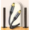 Vention cable de audio óptico, trenzado, 10 m, NEGRO
