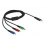 Cable de carga USB DeLOCK 3 en 1 USB Type-C a Lightning Micro-USB 1 m