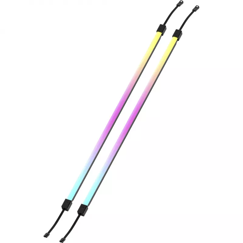 Tira LED CORSAIR LS350 Aurora, iluminación multicolor, 350 mm de longitud, 10 mm de ancho, 2 uds.